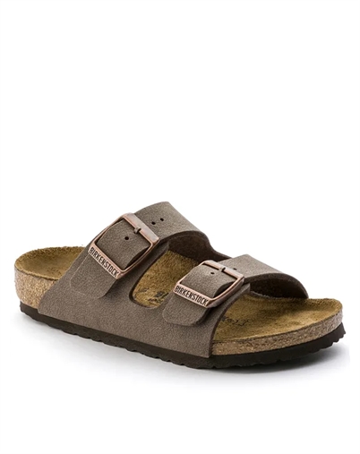 Birkenstock - Arizona Kids Birkibuc Sandal - Mocha